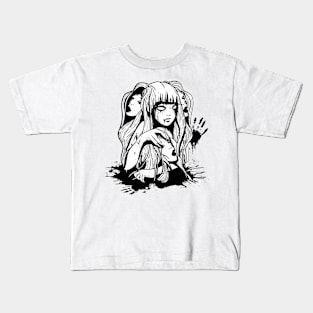 Anime Horror Zombie Evil Japanese Girls Manga T-Shirt Kids T-Shirt